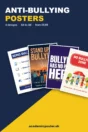 Anti-bullying poster collection – four printed designs for UK schools, A4 to A0