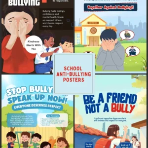 Anti-bullying school posters – printed anti-bullying poster designs for schools