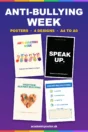 Anti-Bullying Week posters – four printed designs for UK schools, available A4 to A0