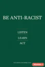 Anti-racism poster Design 4 – Be anti-racist: listen, learn, act
