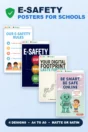 E-safety posters for schools – four printed e-safety poster designs, A4 to A0