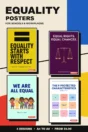 Equality posters for schools and workplaces – four printed equality poster designs, A4 to A0