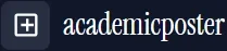 Academic Poster logo