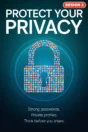 Online safety poster Design 3 – Protect your privacy: strong passwords, private profiles, think before you share