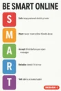 SMART rules poster Design 1 – Be SMART Online: Safe, Meet, Accept, Reliable, Tell