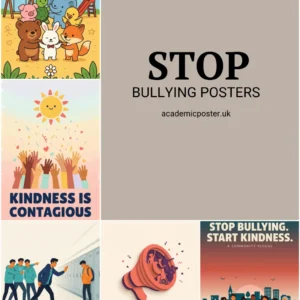 Stop Bullying posters for schools – five printed anti-bullying poster designs